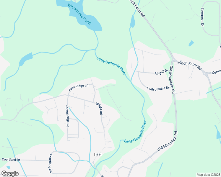 map of restaurants, bars, coffee shops, grocery stores, and more near Crooked Stream Lane in Randolph County