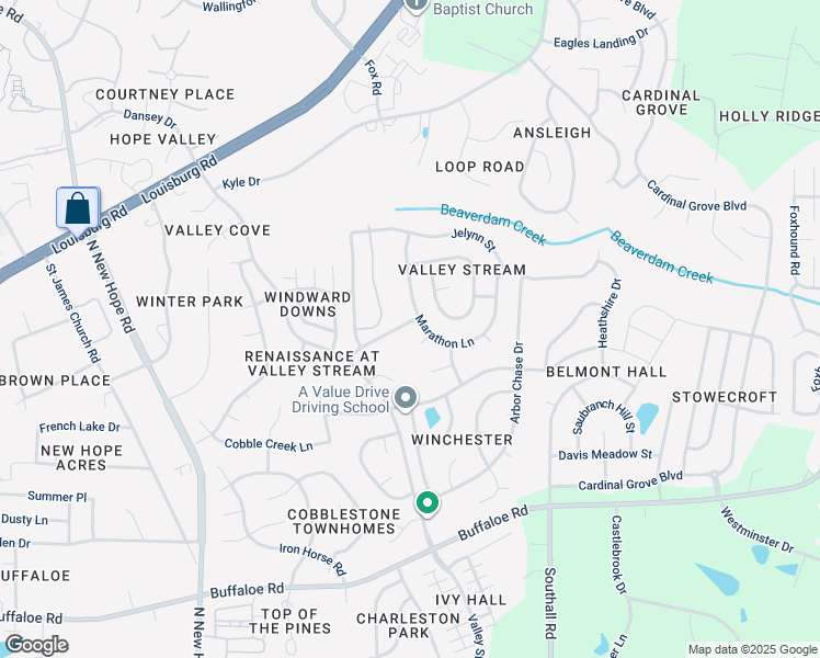 map of restaurants, bars, coffee shops, grocery stores, and more near 4716 Triple Creek Drive in Raleigh