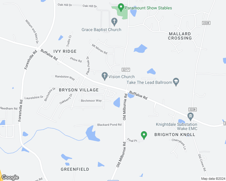 map of restaurants, bars, coffee shops, grocery stores, and more near 7818 Weathered Oak Way in Raleigh