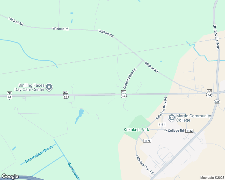 map of restaurants, bars, coffee shops, grocery stores, and more near 8001 U.S. Highway 64 Alternate West in Williamston