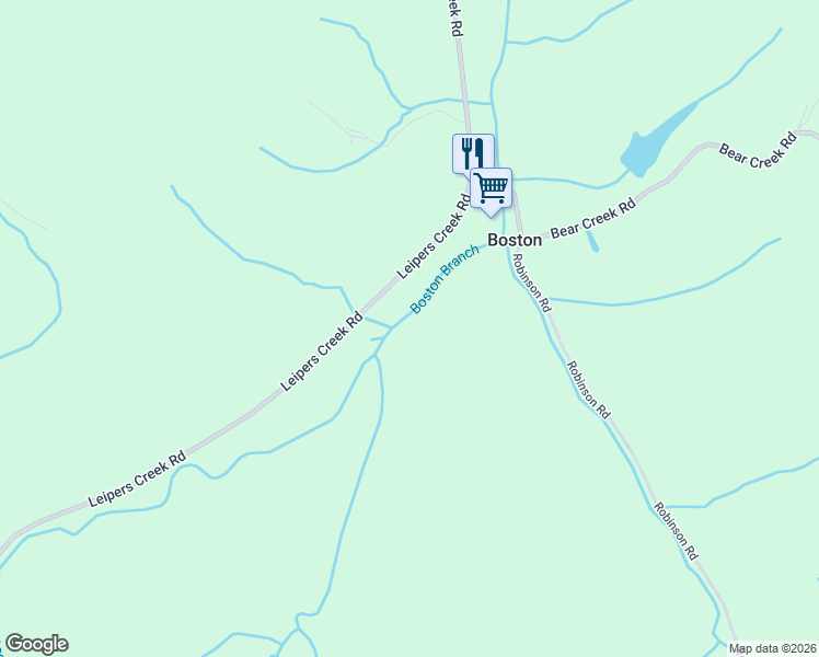 map of restaurants, bars, coffee shops, grocery stores, and more near 5620 Leipers Creek Road in Franklin