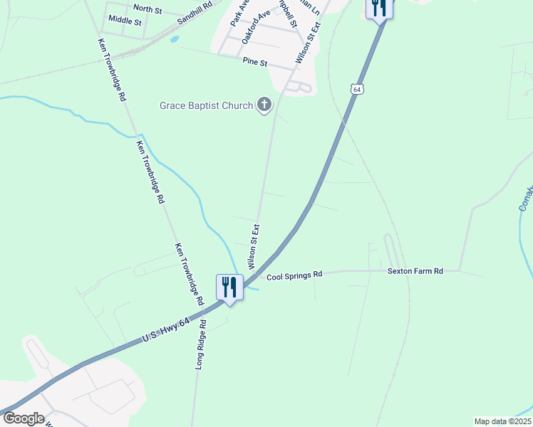 map of restaurants, bars, coffee shops, grocery stores, and more near 1210 Wilson Street Extension in Plymouth