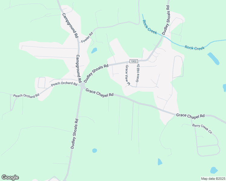 map of restaurants, bars, coffee shops, grocery stores, and more near 3808 Grace Chapel Road in Granite Falls