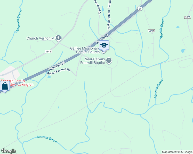map of restaurants, bars, coffee shops, grocery stores, and more near 496 Lee Smith Road in Lexington