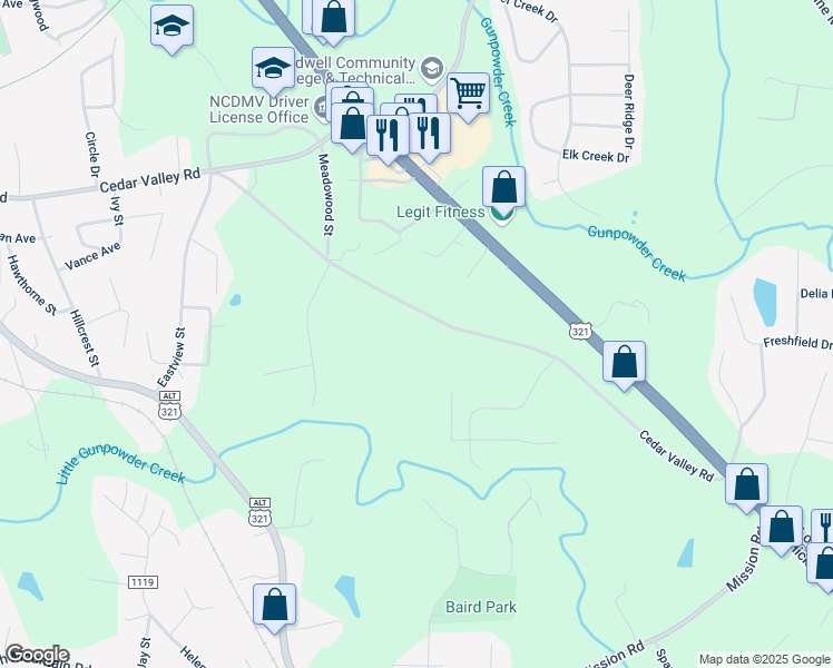 map of restaurants, bars, coffee shops, grocery stores, and more near 340 Cedar Valley Rd in Hudson