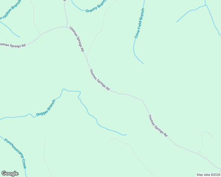 map of restaurants, bars, coffee shops, grocery stores, and more near Thomas Springs Road in Crossville