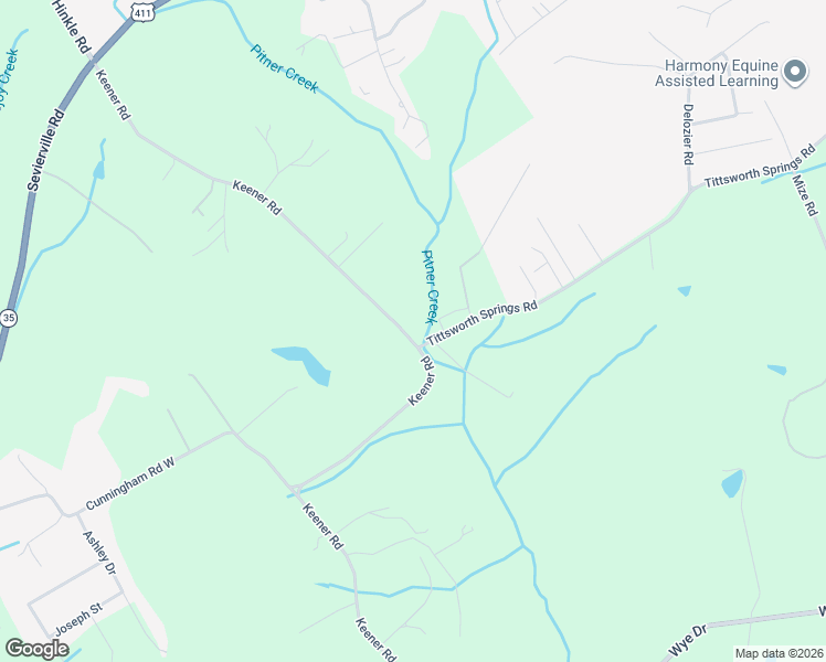 map of restaurants, bars, coffee shops, grocery stores, and more near 368 Keener Road in Seymour