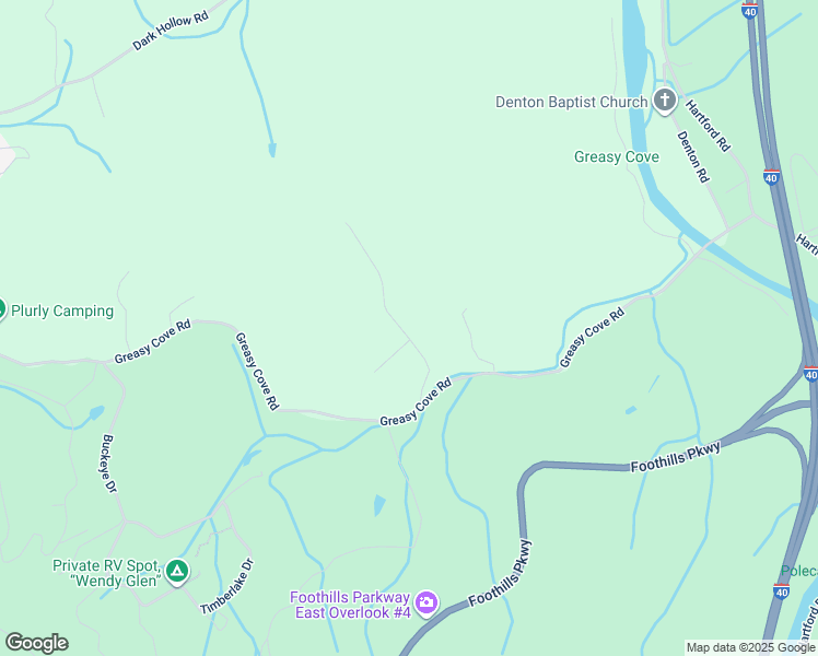 map of restaurants, bars, coffee shops, grocery stores, and more near 2442 Dairy Road in Cosby