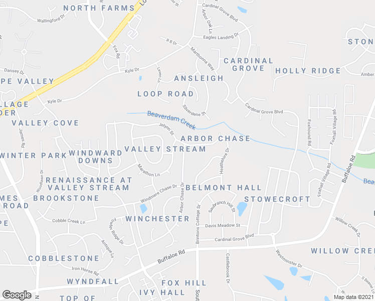 map of restaurants, bars, coffee shops, grocery stores, and more near 5142 Arbor Chase Drive in Raleigh