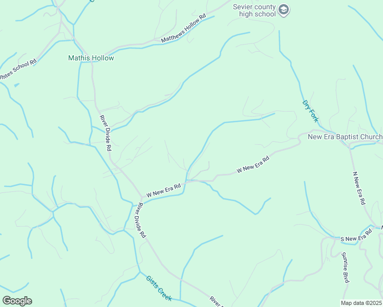 map of restaurants, bars, coffee shops, grocery stores, and more near 510 Gospel Way in Sevierville