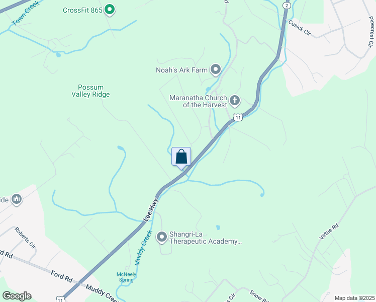 map of restaurants, bars, coffee shops, grocery stores, and more near 3560 Hirst Circle in Lenoir City