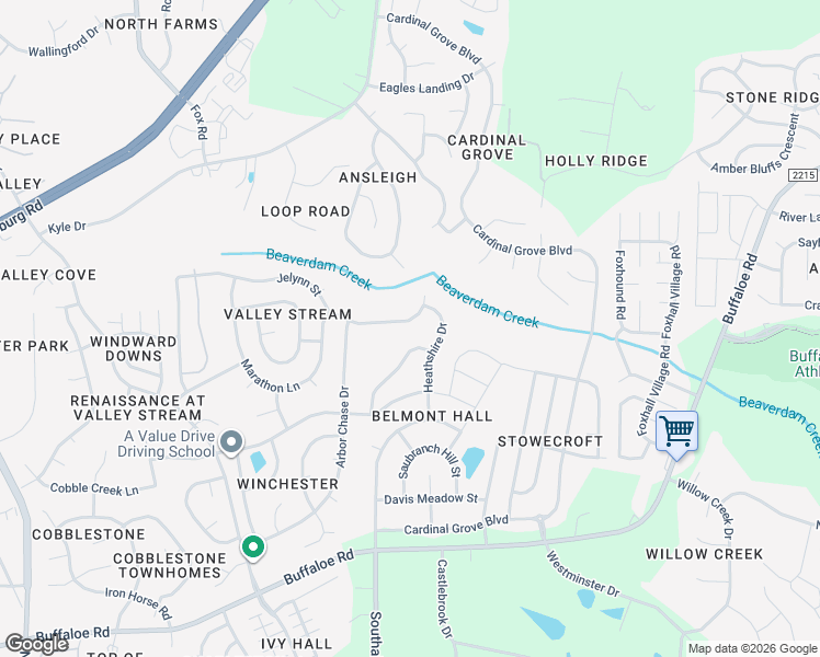 map of restaurants, bars, coffee shops, grocery stores, and more near 5042 Jelynn Street in Raleigh