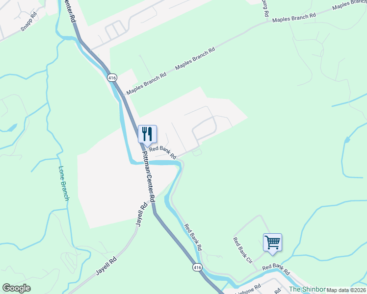map of restaurants, bars, coffee shops, grocery stores, and more near 1902 Scarlett Meadows Drive in Sevierville