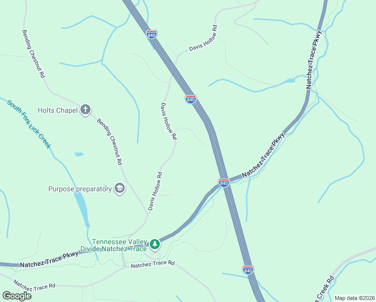 map of restaurants, bars, coffee shops, grocery stores, and more near 5947 Davis Hollow Road in Franklin