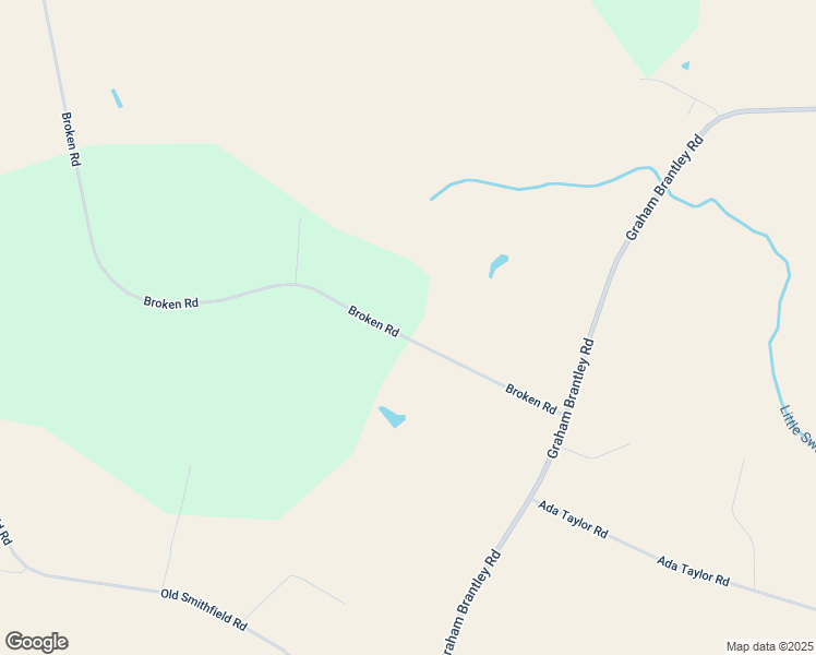 map of restaurants, bars, coffee shops, grocery stores, and more near 1498 Broken Road in Bailey