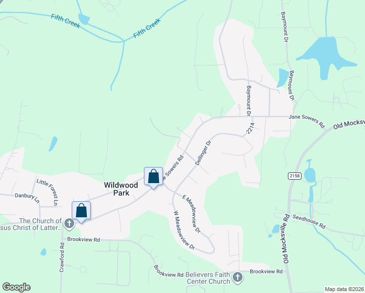 map of restaurants, bars, coffee shops, grocery stores, and more near 610 Jane Sowers Road in Statesville