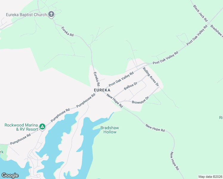 map of restaurants, bars, coffee shops, grocery stores, and more near 1689 Post Oak Valley Road in Rockwood