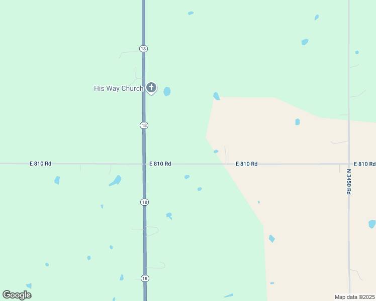 map of restaurants, bars, coffee shops, grocery stores, and more near 344176 East 810 Road in Agra