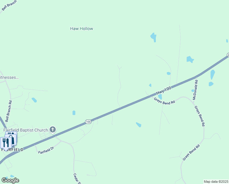 map of restaurants, bars, coffee shops, grocery stores, and more near 2071 Carolina Avenue in Centerville