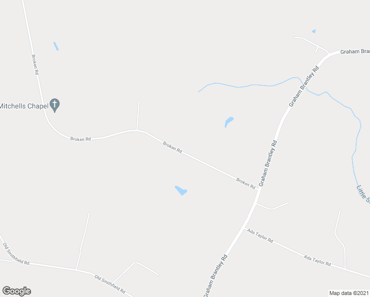 map of restaurants, bars, coffee shops, grocery stores, and more near 1512 Broken Road in Bailey