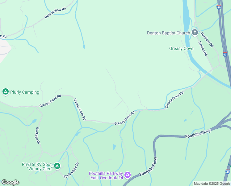 map of restaurants, bars, coffee shops, grocery stores, and more near 2442 Dairy Road in Cosby
