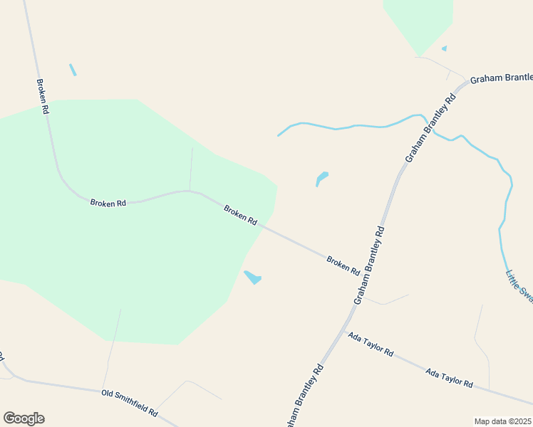 map of restaurants, bars, coffee shops, grocery stores, and more near 1498 Broken Road in Bailey