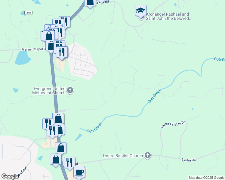 map of restaurants, bars, coffee shops, grocery stores, and more near 485 Legend Oaks Drive in Chapel Hill