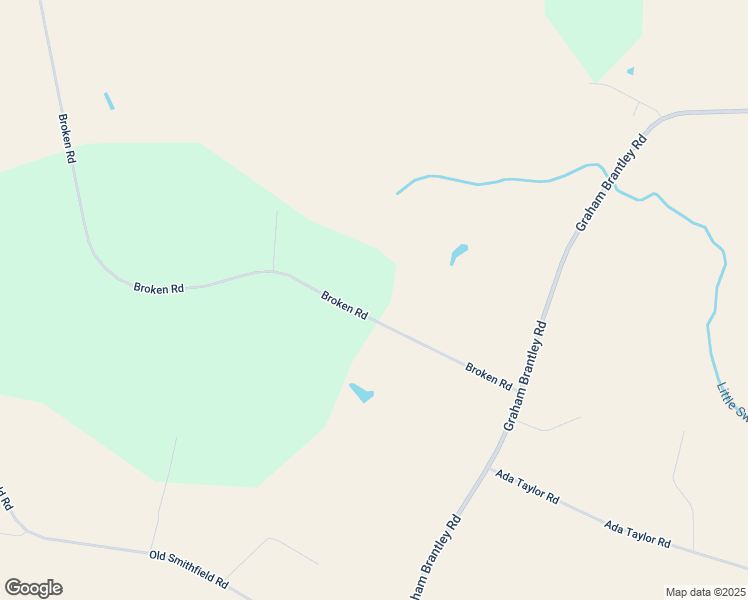 map of restaurants, bars, coffee shops, grocery stores, and more near 1512 Broken Road in Bailey