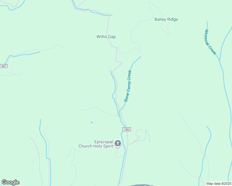 map of restaurants, bars, coffee shops, grocery stores, and more near Bone Camp Road in Marshall