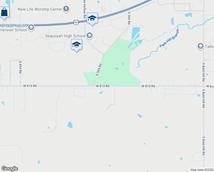 map of restaurants, bars, coffee shops, grocery stores, and more near in Park Hill