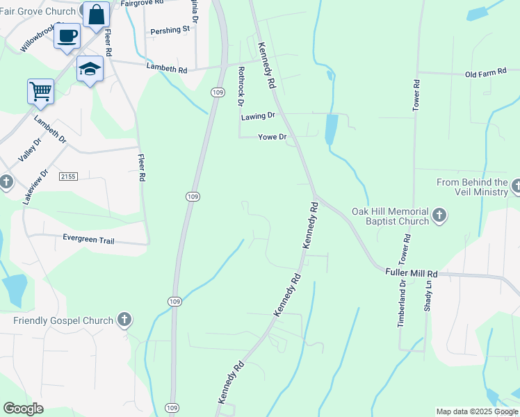 map of restaurants, bars, coffee shops, grocery stores, and more near 396 Regina Drive in Thomasville