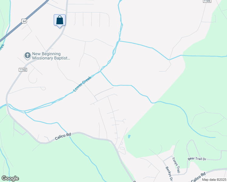map of restaurants, bars, coffee shops, grocery stores, and more near 3440 Evanbrook Court in Lenoir