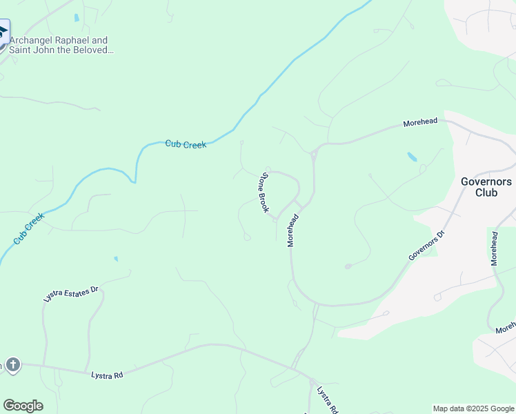 map of restaurants, bars, coffee shops, grocery stores, and more near 19202 Stone Brook in Chapel Hill