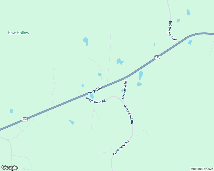map of restaurants, bars, coffee shops, grocery stores, and more near Highway 100 & East Point Drive in Centerville
