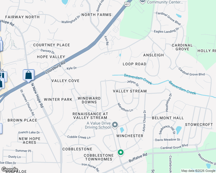 map of restaurants, bars, coffee shops, grocery stores, and more near 4916 Tommans Trail in Raleigh