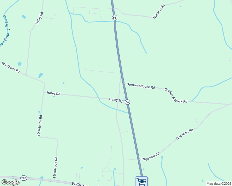 map of restaurants, bars, coffee shops, grocery stores, and more near 154 Bessie Gribble Road in Smithville