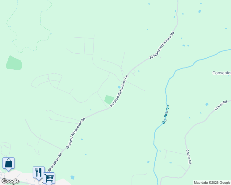 map of restaurants, bars, coffee shops, grocery stores, and more near 1013 Richland Richardson Road in Murfreesboro
