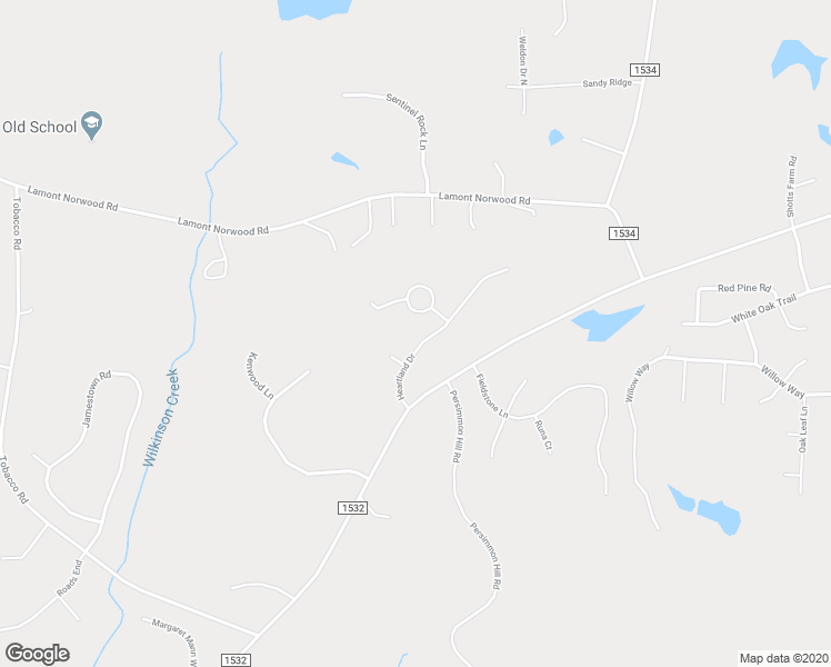 map of restaurants, bars, coffee shops, grocery stores, and more near 155 Heartland Drive in Pittsboro