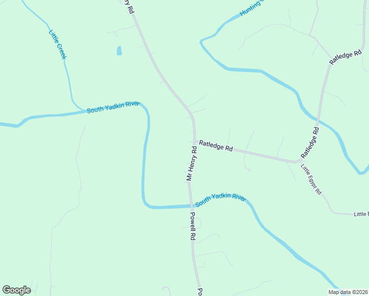 map of restaurants, bars, coffee shops, grocery stores, and more near 876 Mr Henry Road in Mocksville