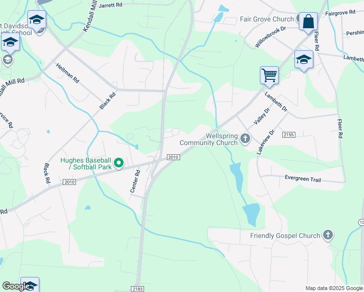map of restaurants, bars, coffee shops, grocery stores, and more near 286 Cedar Lodge Road in Thomasville