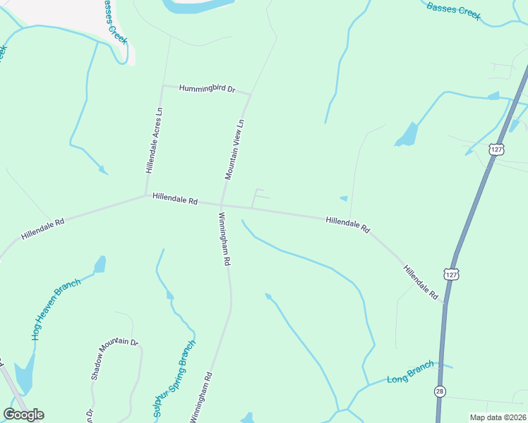 map of restaurants, bars, coffee shops, grocery stores, and more near 1135 Hillendale Road in Crossville