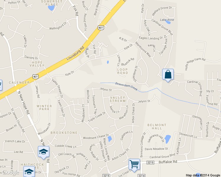 map of restaurants, bars, coffee shops, grocery stores, and more near 4724 Jelynn Street in Raleigh