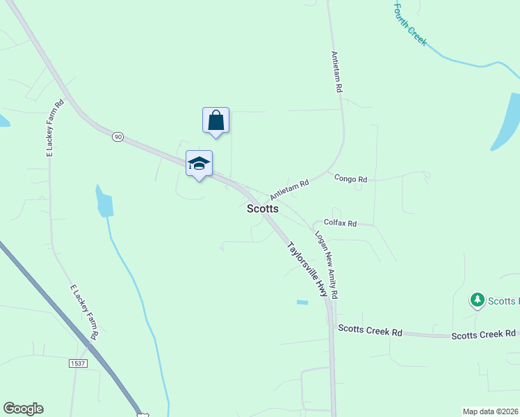 map of restaurants, bars, coffee shops, grocery stores, and more near in Scotts