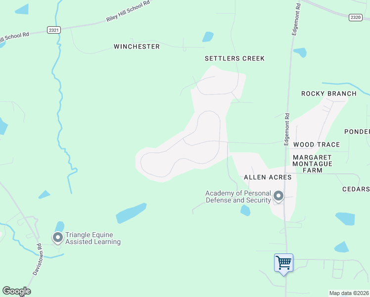 map of restaurants, bars, coffee shops, grocery stores, and more near 6393 Stag Trail in Wendell