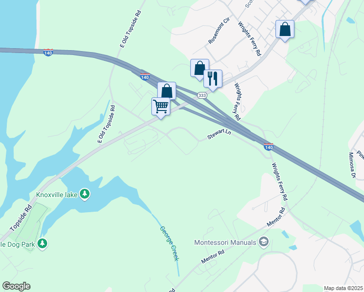 map of restaurants, bars, coffee shops, grocery stores, and more near 2021 Stewart Lane in Louisville