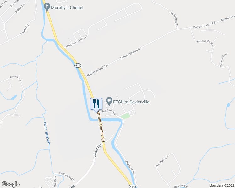 map of restaurants, bars, coffee shops, grocery stores, and more near 1932 Scarlett Meadows Drive in Sevierville