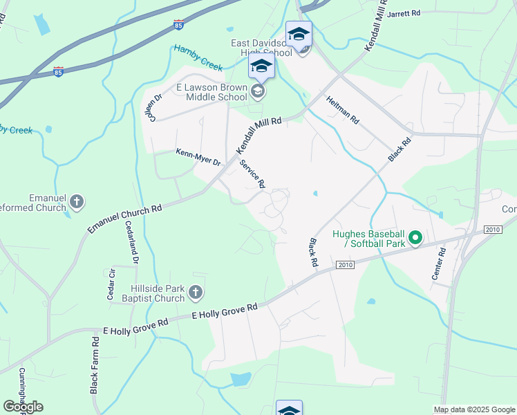 map of restaurants, bars, coffee shops, grocery stores, and more near 100 Hedrick Drive in Thomasville