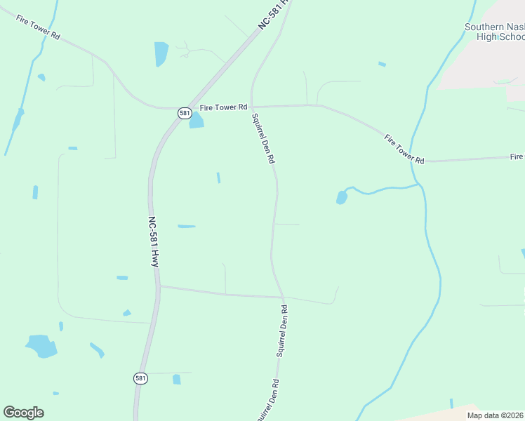 map of restaurants, bars, coffee shops, grocery stores, and more near 6562 Squirrel Den Road in Bailey
