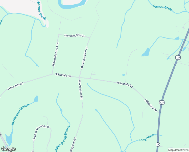 map of restaurants, bars, coffee shops, grocery stores, and more near 1135 Hillendale Road in Crossville