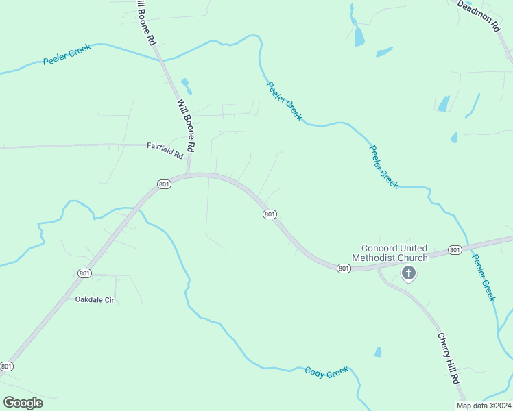 map of restaurants, bars, coffee shops, grocery stores, and more near 6501 North Carolina 801 in Mocksville